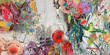 Irene Mamiye -&nbsp;Tell It Like It Is 40 x 80 in.