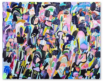 Sarah Giannobile -&nbsp;Night Garden 48 x 60 in.