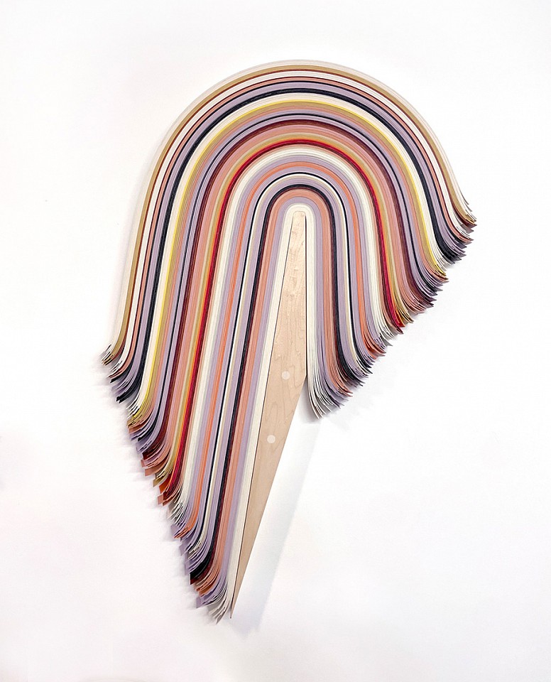 Derrick Velasquez, Untitled 511 (Sold)
Vinyl and maple, 38 x 25 x 1 in.